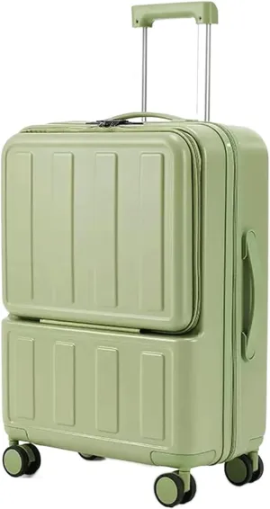 Carry-on Suitcase Luggage Suitcases with Charging Port Luggage Expandable Combination Lock Luggage Carry-on Suitcases Carry On Luggages,White-20inch (Grün 20inch)