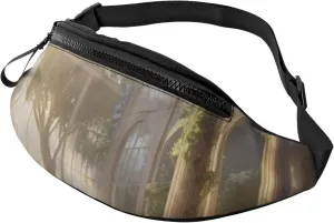 Casual Ethereal Eden Printed Fanny Pack,Crossbody Fanny packs for women Men Waist Bag for Running Travel