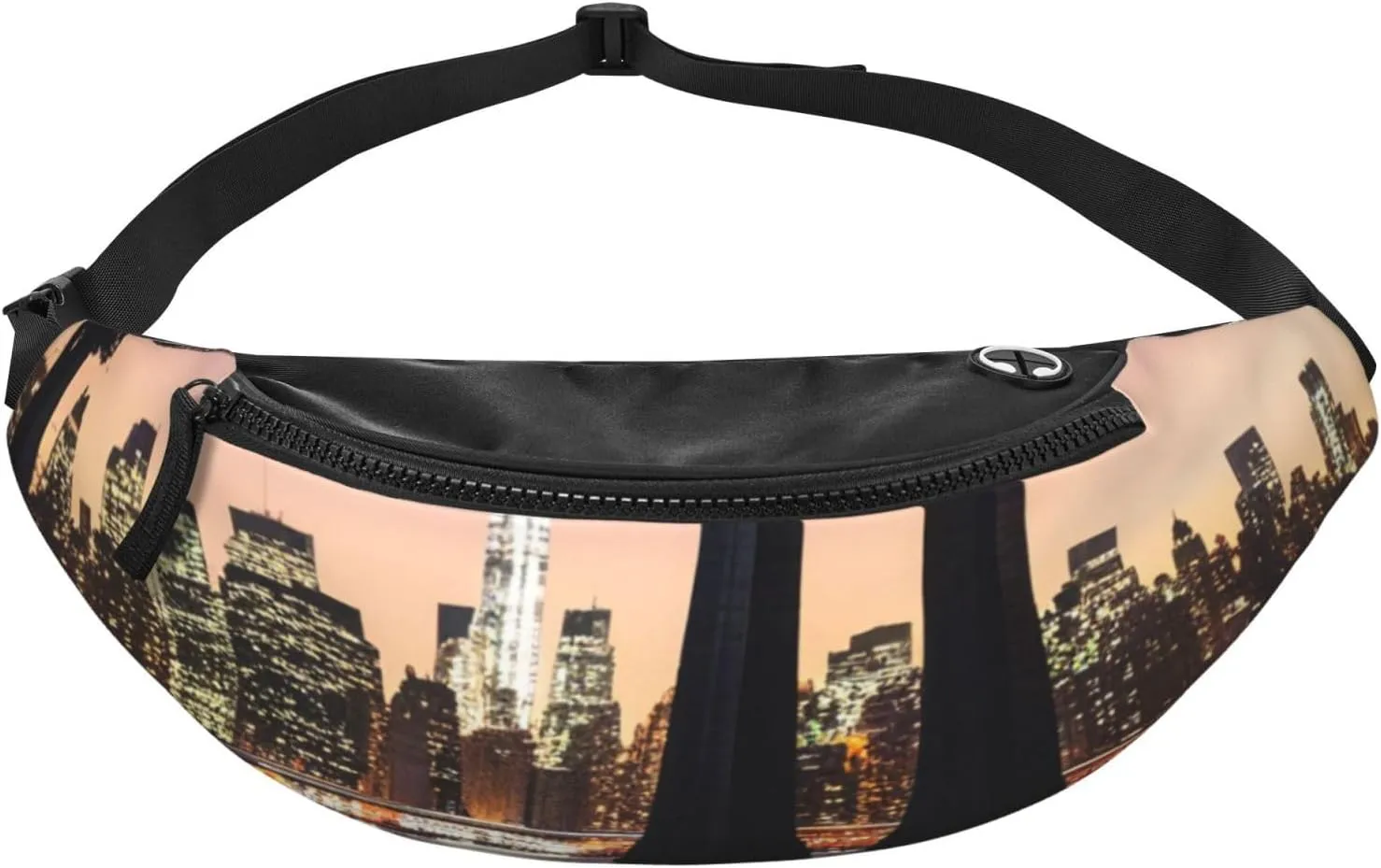 Casual new york Printed Fanny Pack,Crossbody Fanny packs for women Men Waist Bag for Running Travel