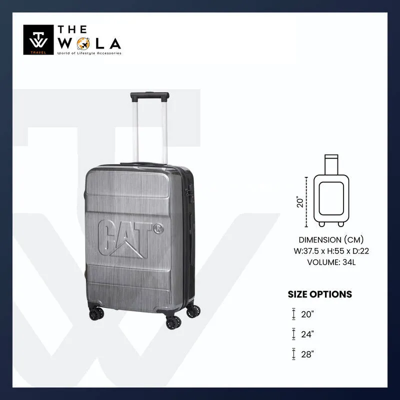Caterpillar (CAT) Cargo Cat-D 2.0 Luggage - 20” Small Durable Trolley for Travel