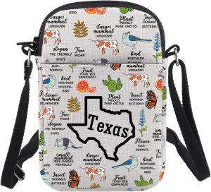 CHOORO Texas Themed Gifts Texas Country Bachelorette Party Gift Texas State Shoulder Bag Texas Housewarming Gift