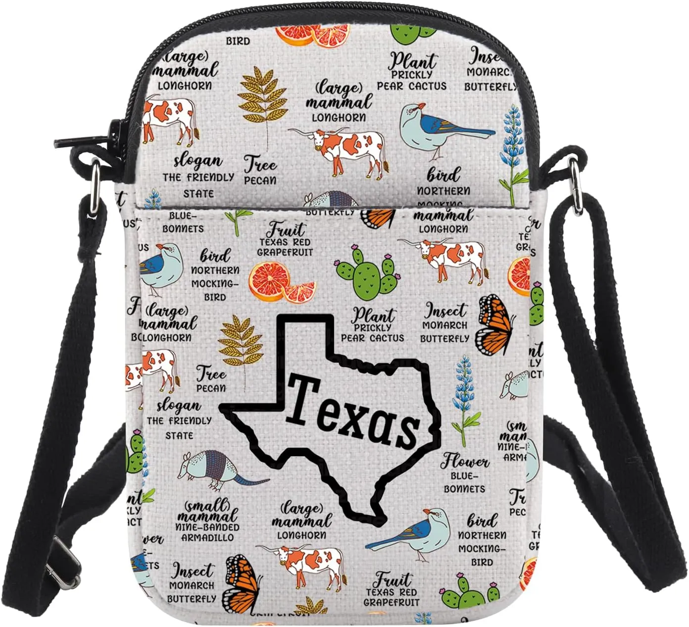 CHOORO Texas Themed Gifts Texas Country Bachelorette Party Gift Texas State Shoulder Bag Texas Housewarming Gift