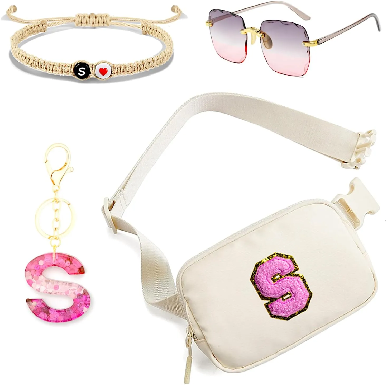 Christmas Gifts for Girls Teens Kids Daughter Sister Her - Gifts for 3 4 5 6 7 8 9 10 11 12 13 Year Old Girls,Fanny Pack Crossbody Bag Belt Bag Cute Trendy Stuff(S)