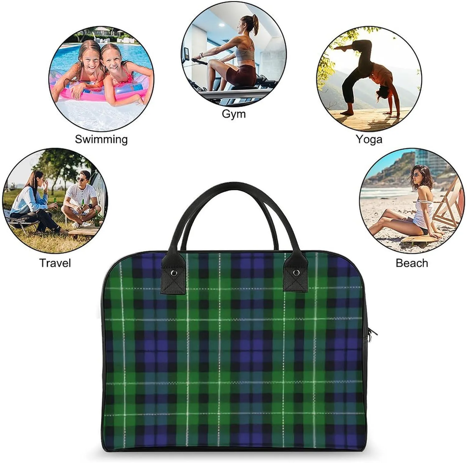 Clan MacArthur Arthur Fashionable Large Capacity Travel Handbag Unisex