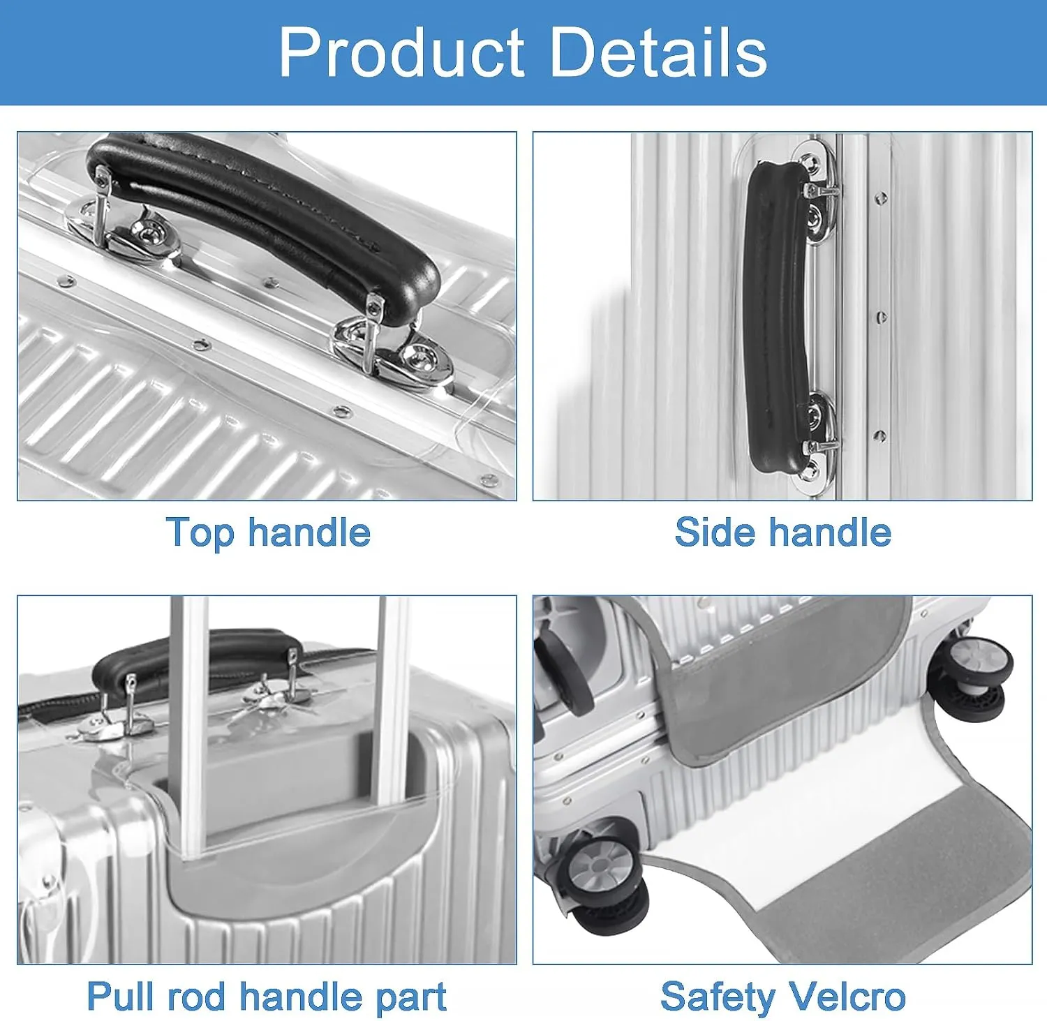 Clear Luggage Cover for 28 inch Suitcase Tsa Approved Thicken PVC Plastic Suitcase Protector Cover for Baggage Travel Waterproof.