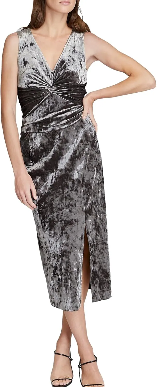 Club Monaco Women's Polyester Blend Crushed Velvet Top