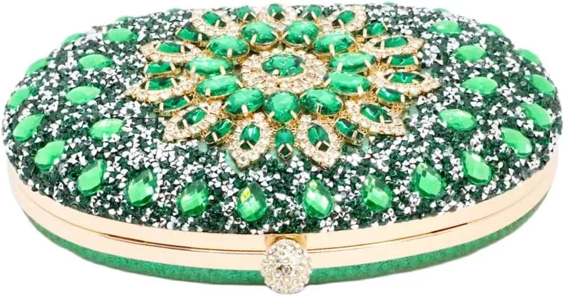 Clutch Purses for Women Evening Bag Nude Purse Luxury Handbag Bride Wallet Glitter Multicolor Rhinestone Bags