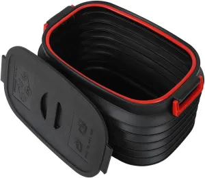 Collapsible Bucket, 37L Folding Bucket Collapsible Camping Water Container for Hiking Backpacking Camping Picnics Fishing BBQ