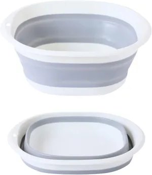 Collapsible wash Basin Plastic Folding Basins Silicon Bucket for Travel Camping Fishingcar wash Bathroom Multifunctional Home Accessories(US-Size S)
