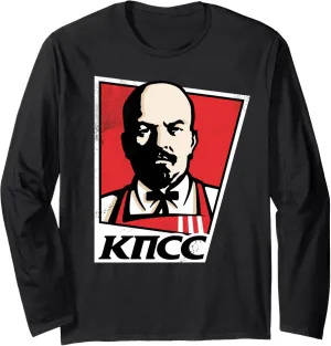 Colonel Lenin KPSS KFC Vladimir Lenin Colonel Sanders mashup Long Sleeve T-Shirt