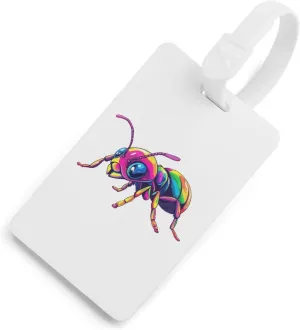 Colorful Insects Ant Luggage Tag for Suitcase Cute ID Tags Travel Baggage Identifier Labels White-Style