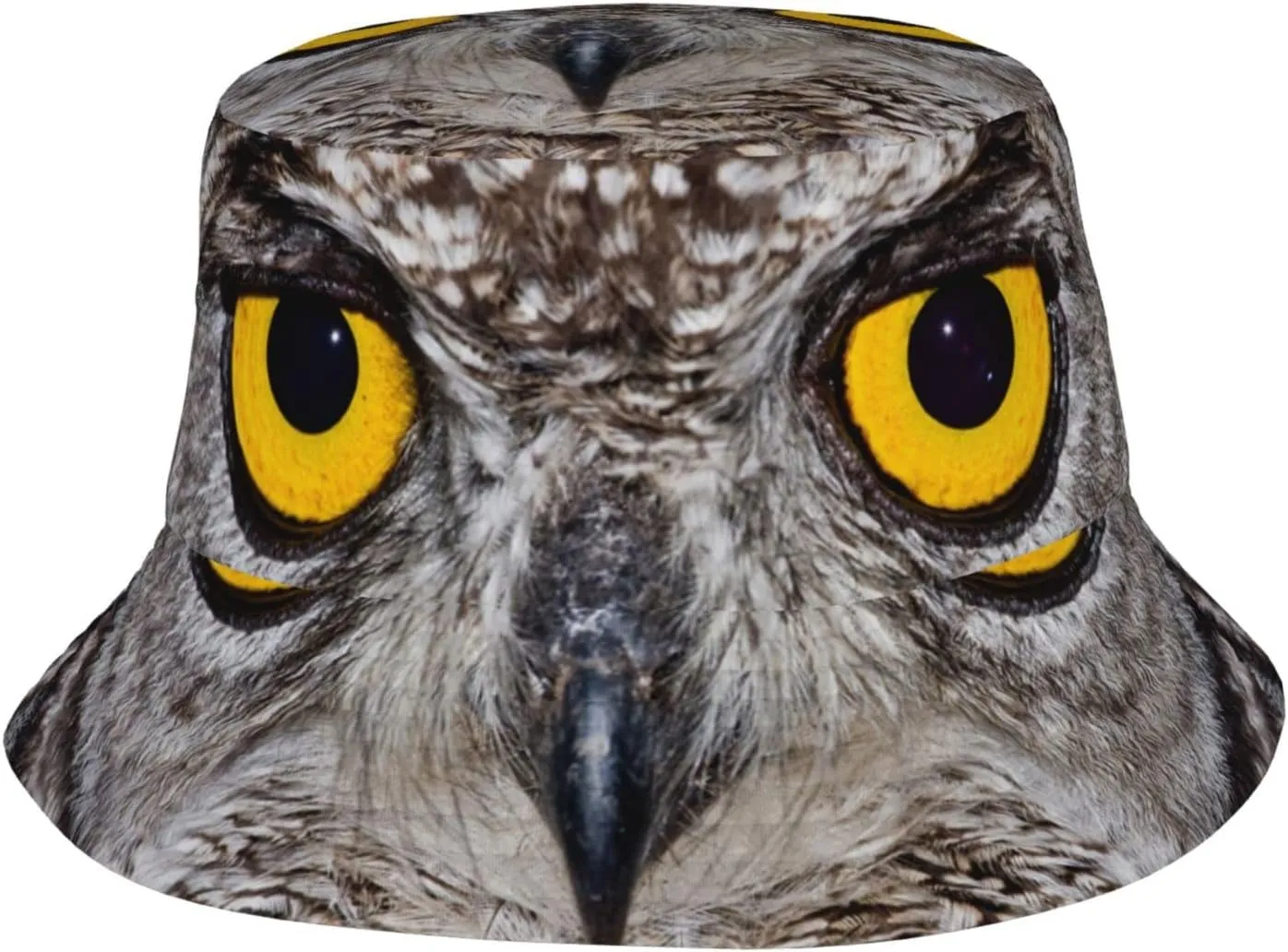 Colorful Owl Head Bucket Hat Fisherman Hat Beach Cap Sun Travel Hat Outdoor Cap for Men Women Adults
