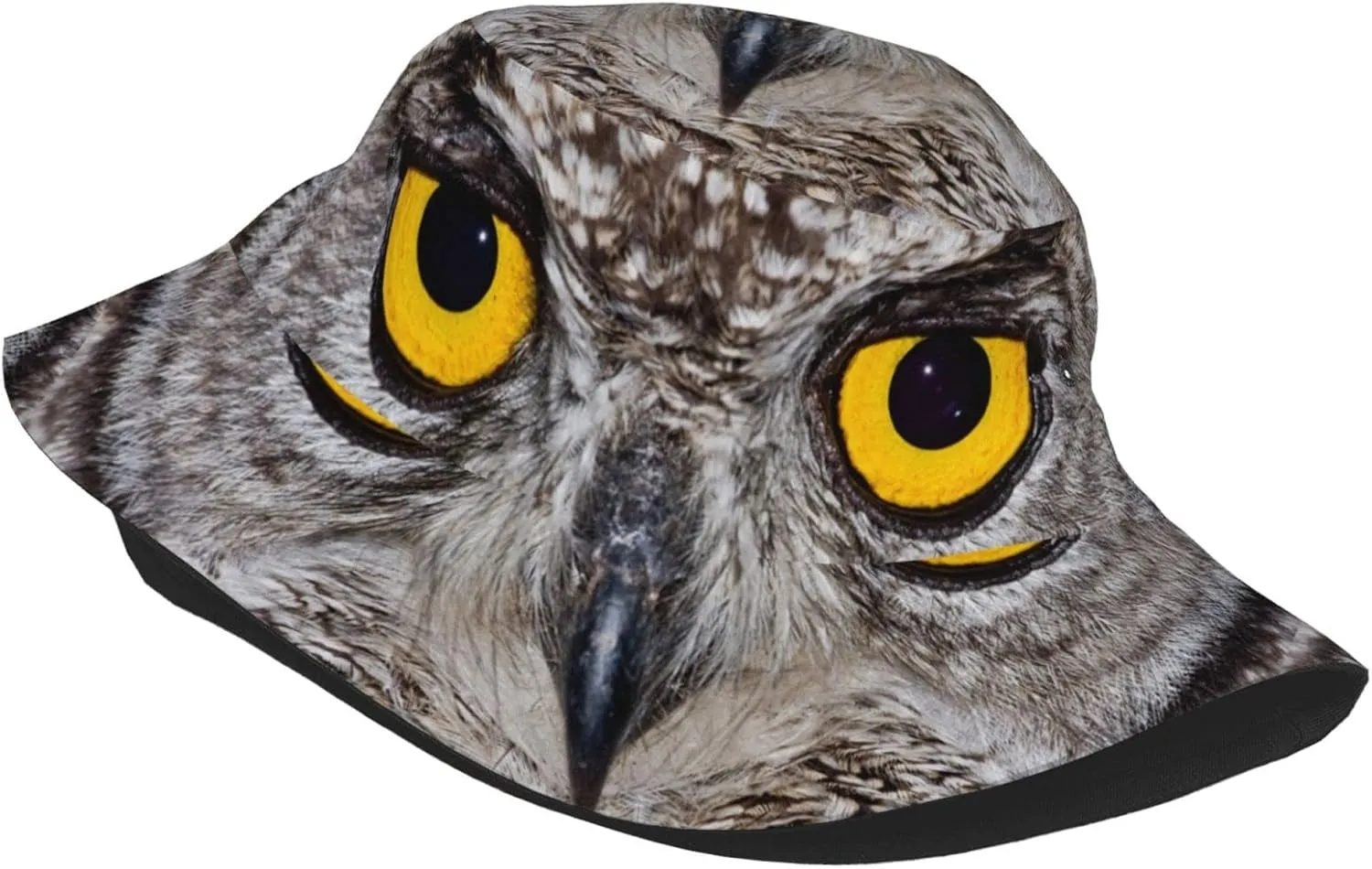 Colorful Owl Head Bucket Hat Fisherman Hat Beach Cap Sun Travel Hat Outdoor Cap for Men Women Adults