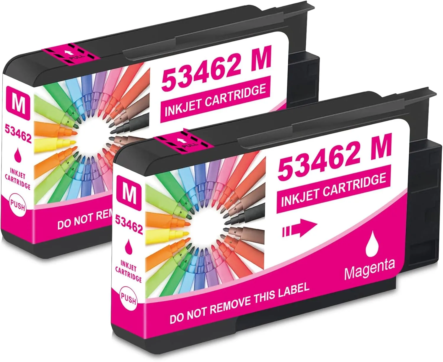 Compatible LX1000 LX2000 Ink Cartridge Replacement for Primera 53462 Magenta Ink Used with Primera LX1000 LX2000 Color Label Printers (2 Pack)