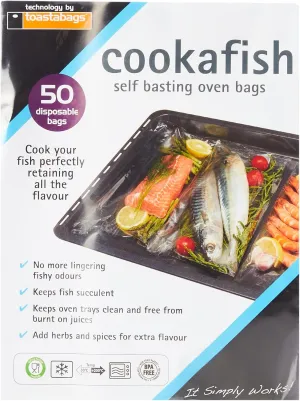Cookafish Oven Bags (Pack of 50), 150 x 200 cm