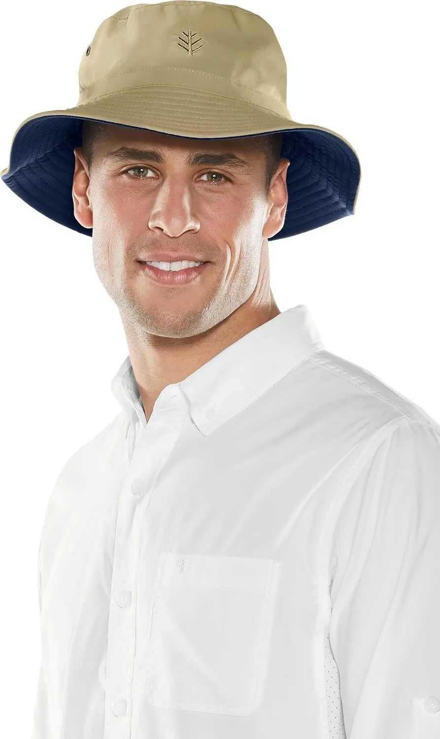 Coolibar UPF 50  Men's Nate Chlorine Resistant Bucket Hat - Sun Protective
