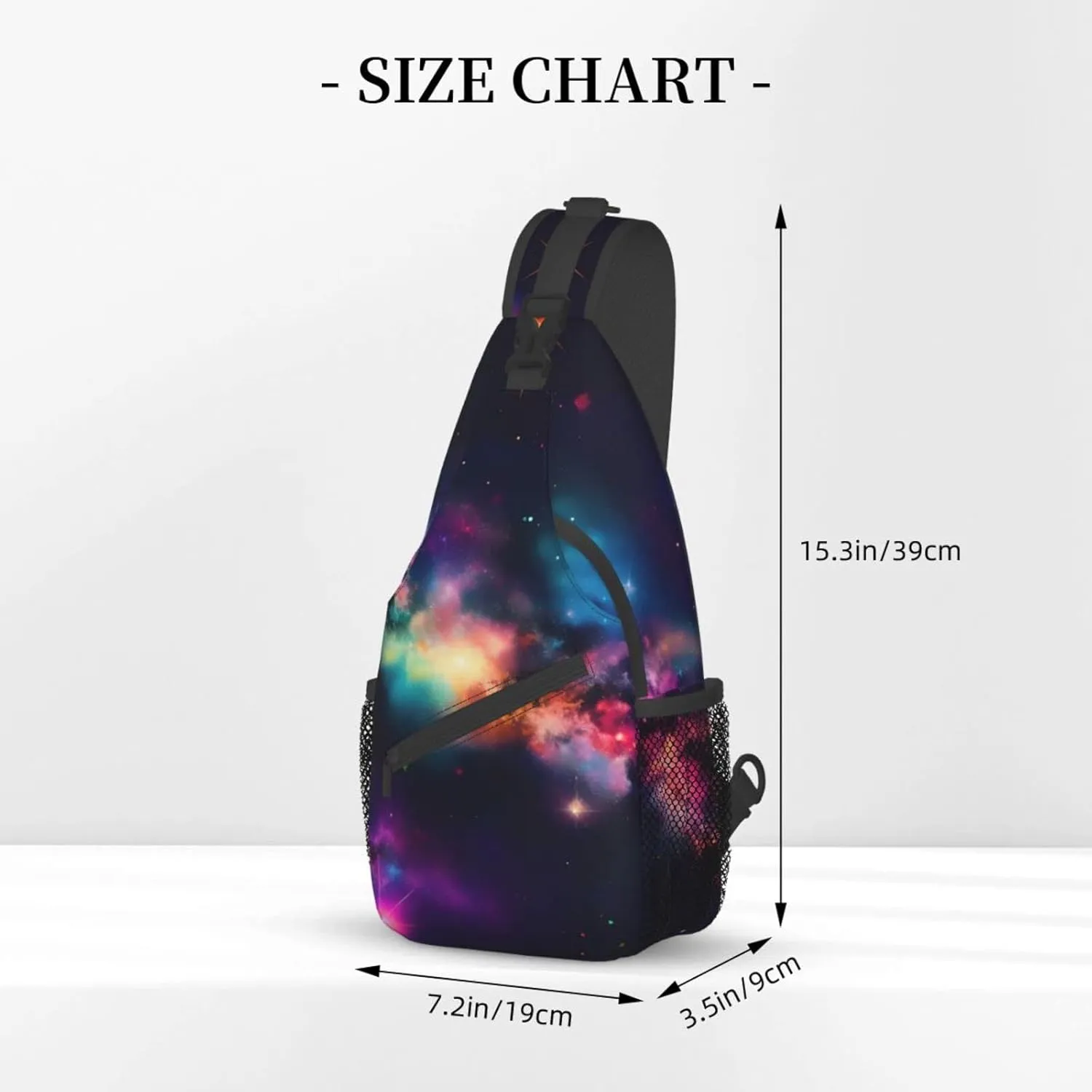 Cow Black Spot Unisex Crossbody Backpack Travel Hiking Casual Chest Bags Lightweight Fashion