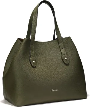C.Paravano Large Capacity Tote Handbag | Full Grain Leather Tote Bag | Hobo Bag | Women's Top Handle Tote | Travel Work Tote