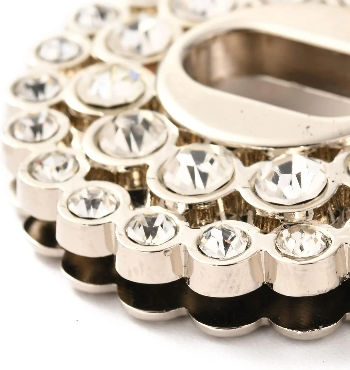 Craftdady 5 Sets Turn Lock Clasps Rhinestone Round Purse Closures Twist Locks Fasteners Metal Hardware Clip Clasp Buckles 39.5mm for Leathercraft DIY Shoulder Bag Handbag Making