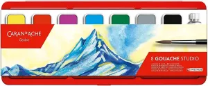 CREATIVE ART MATERIALS Caran D'ache Gouache Studio, 8 Pans (1000.308)