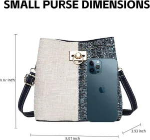 Cross Body Purse for Woman Trendy,Crossbody Bucket Bags-PU Leather with Adjustable Shoulder Strap, Multiple Pockets