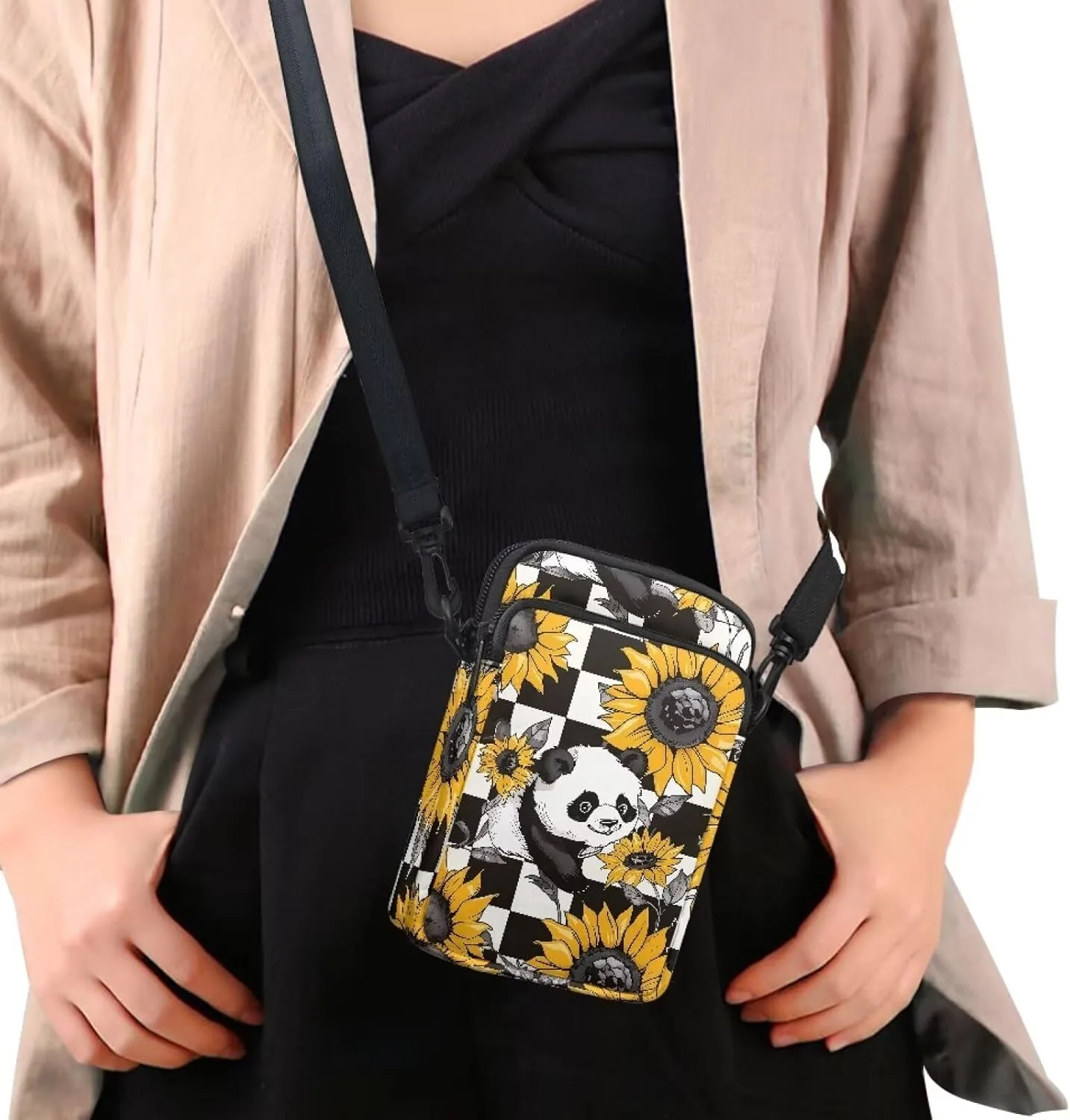 Crossbody Bag Sling Phone Wallet Purse Handbags for Women Men Travel