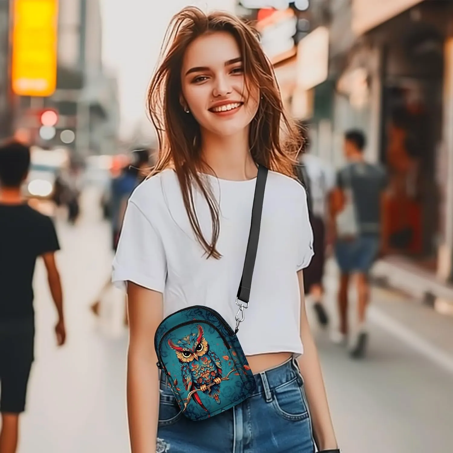 Crossbody Bags for Women Cell Phone Crossbody Bag Lightweight Over Shoulder Handbag Purse with Adjustable Strap