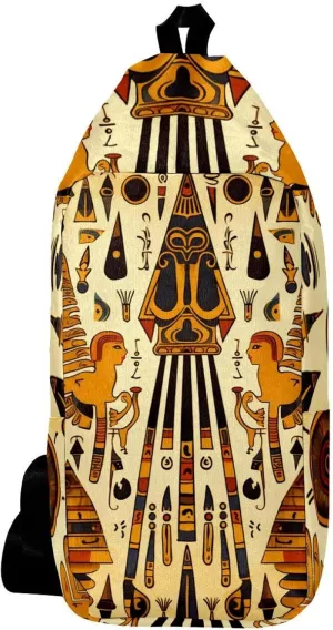 Crossbody Bags for Women,Crossbody Bag Men,Small Sling Bag,Vintage Aged Egyptian Ethnicity,Crossbody Purse