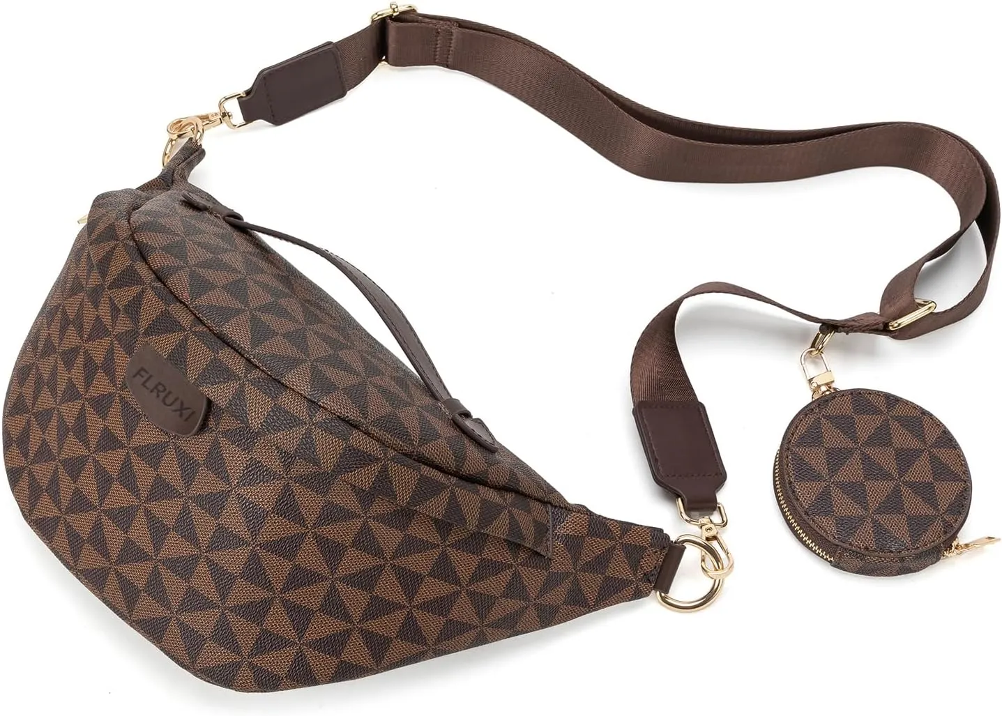Crossbody Sling Bag Purse for Women,Sling Bag for Women Small Belt Chest Bum Bag Checkered Crossbody bag for Daily Shopping Travel