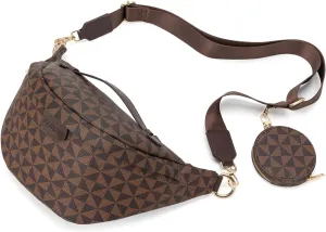 Crossbody Sling Bag Purse for Women,Sling Bag for Women Small Belt Chest Bum Bag Checkered Crossbody bag for Daily Shopping Travel