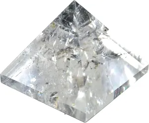 Crystal Quartz Pyramid (Approx. 2 Inches) - All Zodiac Signs - Crown Chakra Alignment - Amplify Your Energy