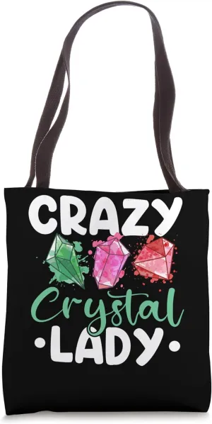 Crystal Stone Funny Crystalline Rock Gemstone Tote Bag