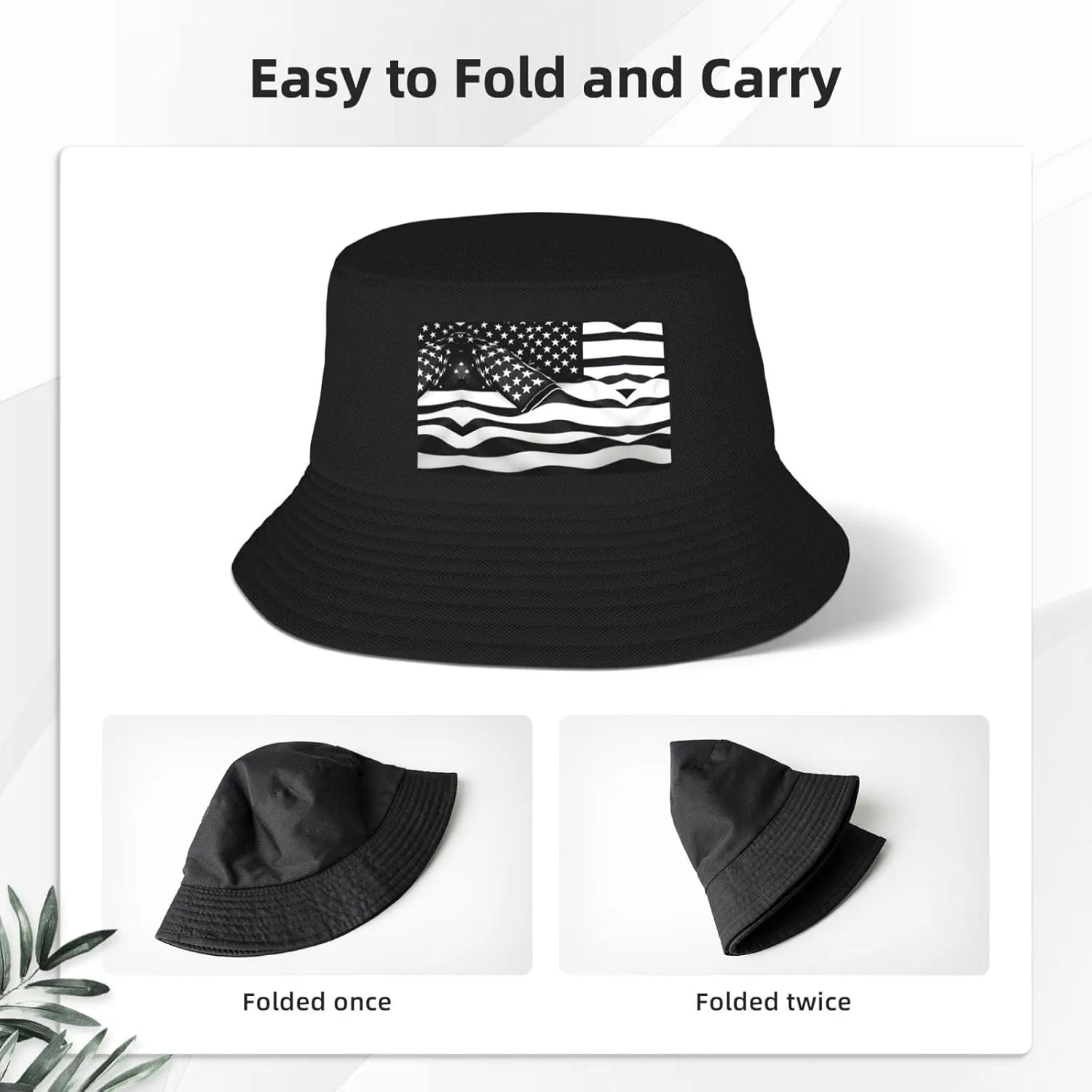 Cute Deer Print Bucket Hat for Women and Men Packable Travel Summer Beach Hat Sun Hats Hiking Hat