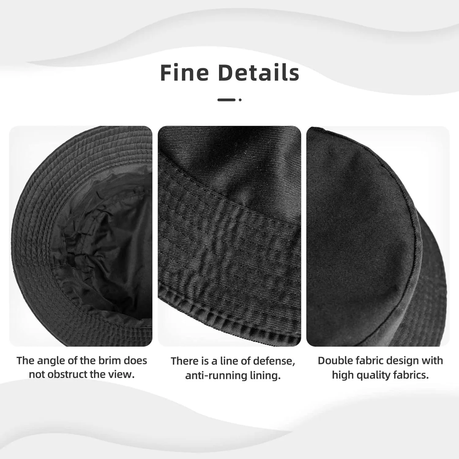 Cute Deer Print Bucket Hat for Women and Men Packable Travel Summer Beach Hat Sun Hats Hiking Hat