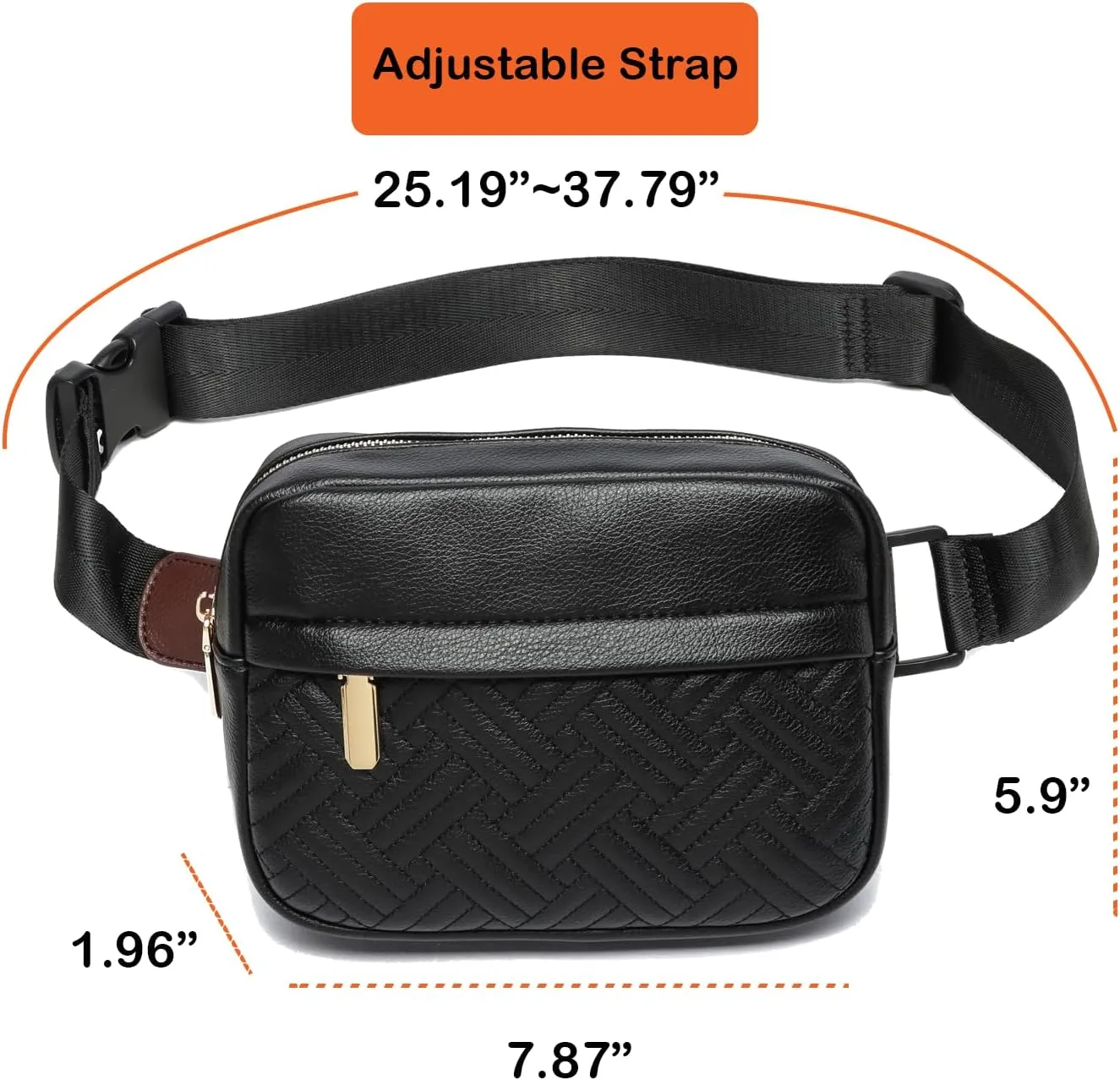 Cute Fanny Packs for Women，Waist Belt Bag Purse for Women. Vegan Leather Women's Fanny Pack