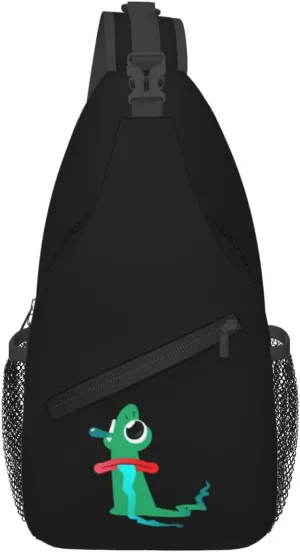Cute Monster Crossbody Bags For Women Men Chest Backpack Gym Shoulder Bag Travel Outdoor Sports Casual Crossbody Bags