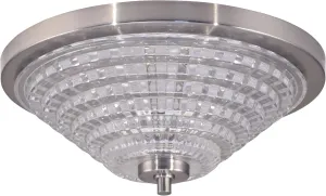 Dale Tiffany GH15488LED Wendy Crystal Flush Mount, Satin Nickel