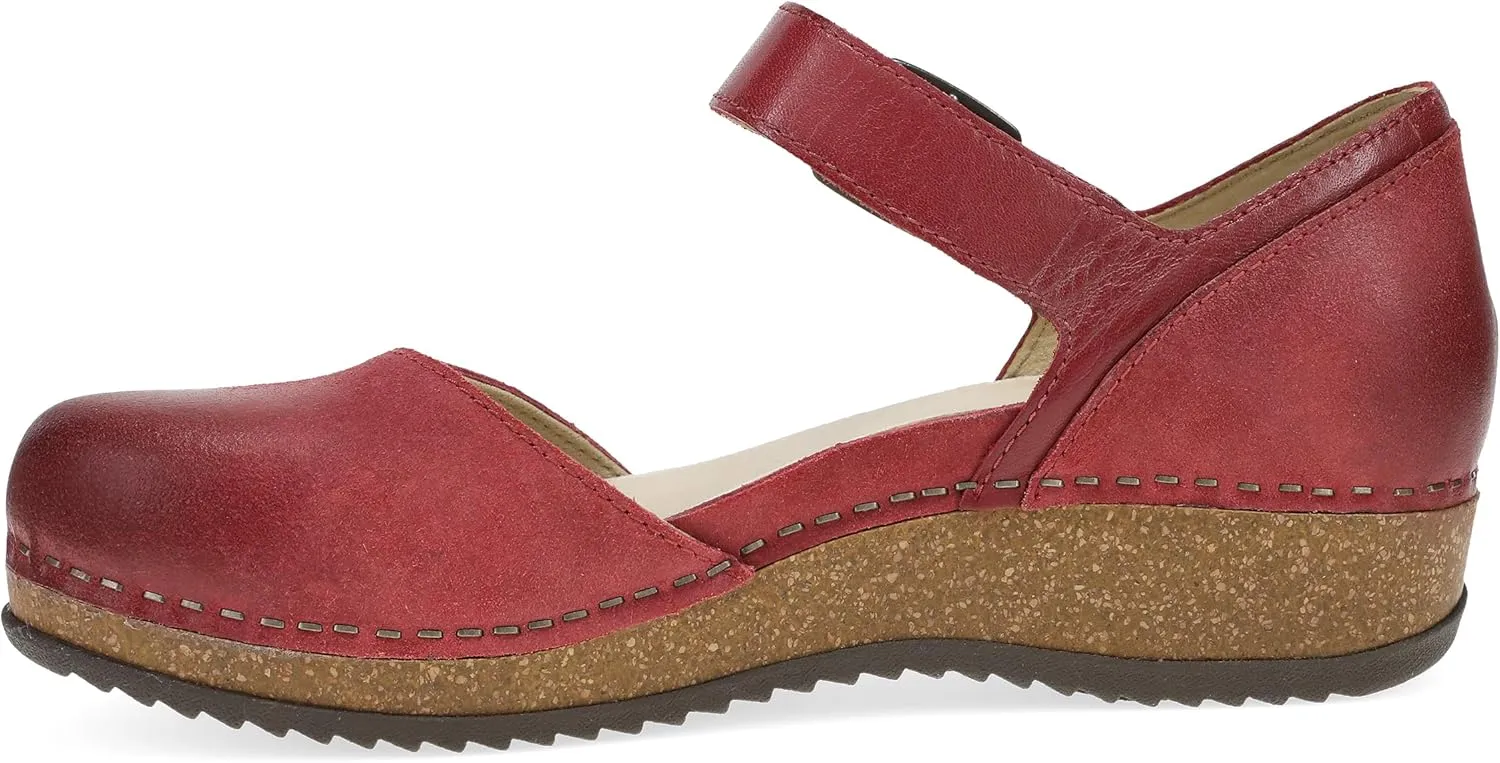 Dansko Mae Mary Jane for Women - Dual-Density Cork/EVA Midsole and Lightweight Rubber Outsole Provide Durable and Comfortable Ride on Patented Stapled Construction