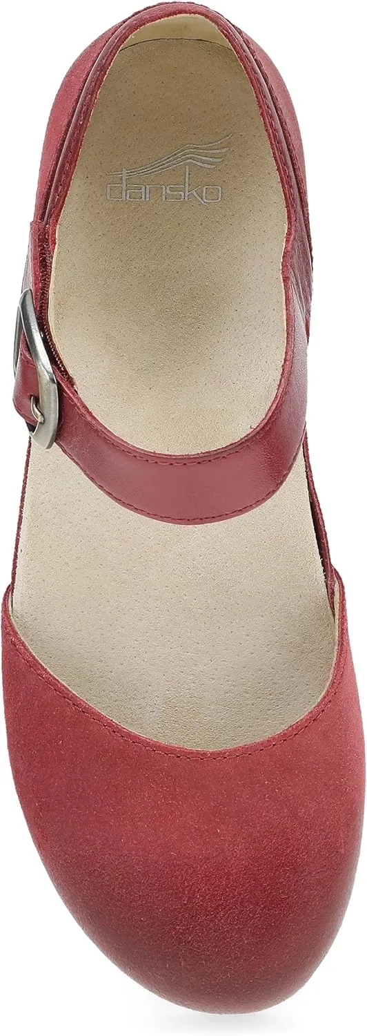 Dansko Mae Mary Jane for Women - Dual-Density Cork/EVA Midsole and Lightweight Rubber Outsole Provide Durable and Comfortable Ride on Patented Stapled Construction