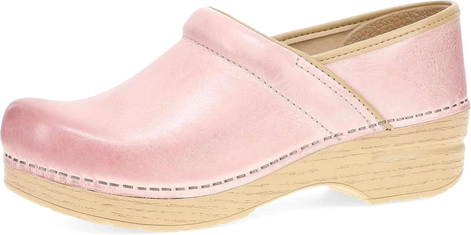 Dansko Professional Slip-On Clogs for Women - Rocker Sole and Arch Support for Comfort - Ideal for Long Standing Professionals - Nursing, Veterinarians, Food Service, Healthcare Professionals