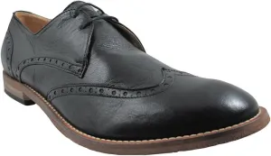 DA'VINCI 4128 Men's Italian Lac Up Wingtip Shoes