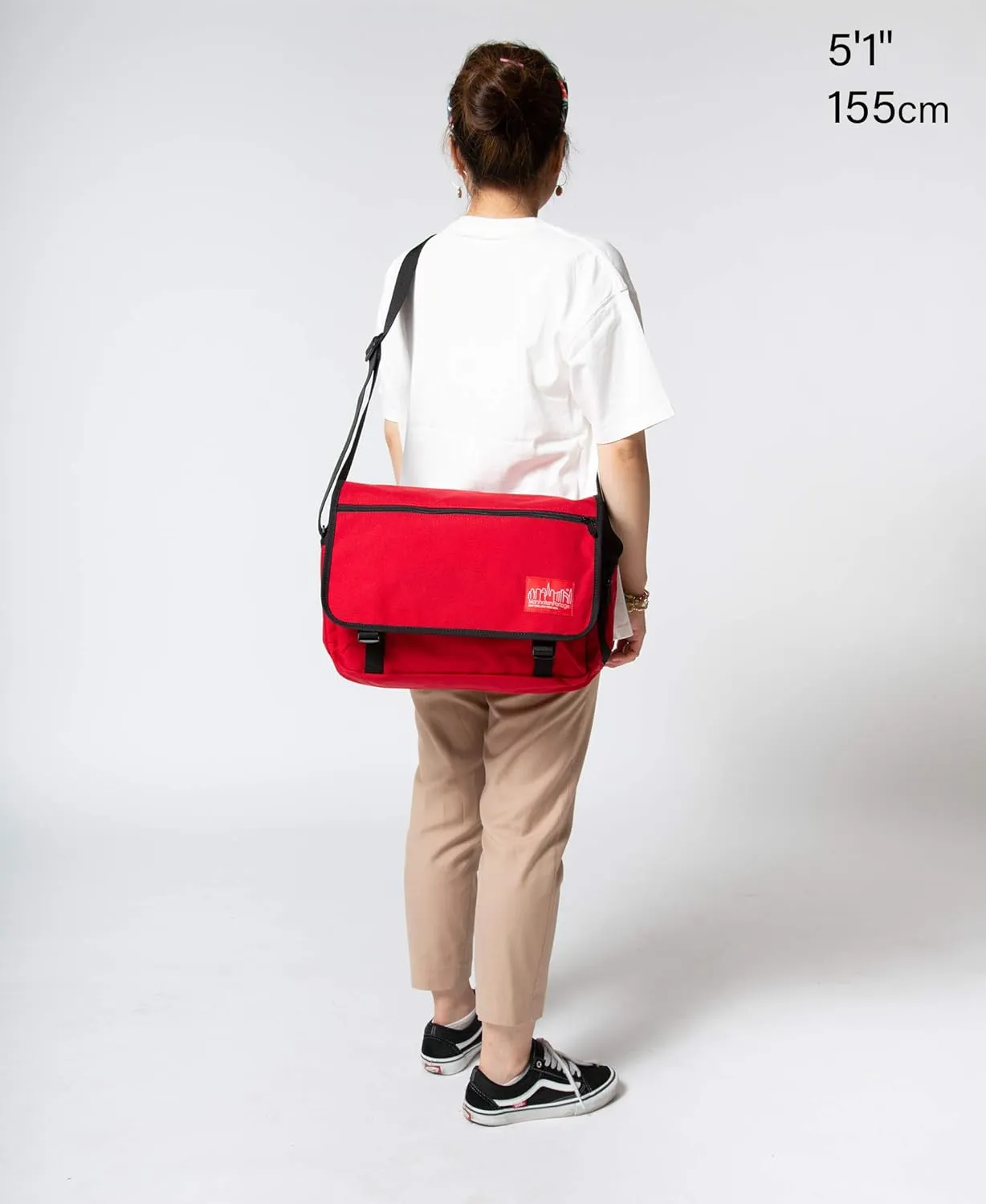 DELANCY SHOULDER BAG LARGE, RED