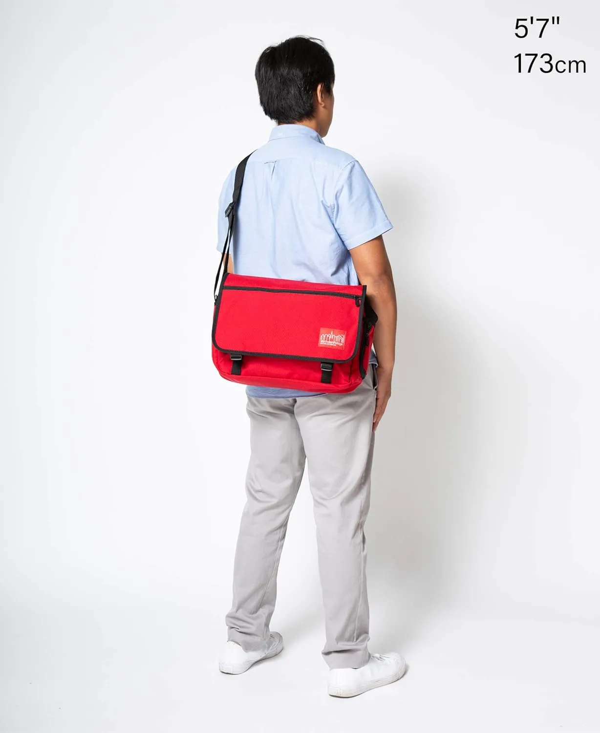 DELANCY SHOULDER BAG LARGE, RED