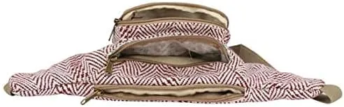 DevD Waist Pack Bag for Men Women Casual Running Belt Bags Hip Bum Bag with Adjustable Strap Bum Bag for Travel Party Festival Hiking Sports Hip Pack (Maroon)
