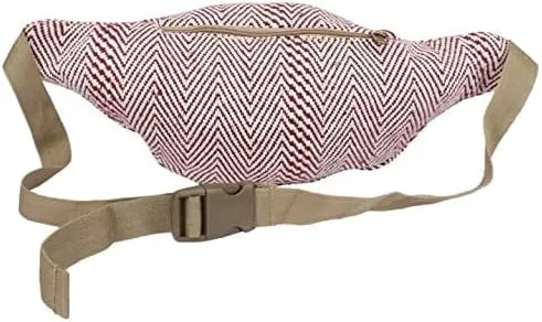 DevD Waist Pack Bag for Men Women Casual Running Belt Bags Hip Bum Bag with Adjustable Strap Bum Bag for Travel Party Festival Hiking Sports Hip Pack (Maroon)