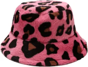 Dirholl Women's Winter Faux Fur Fuzzy Warm Bucket Hat