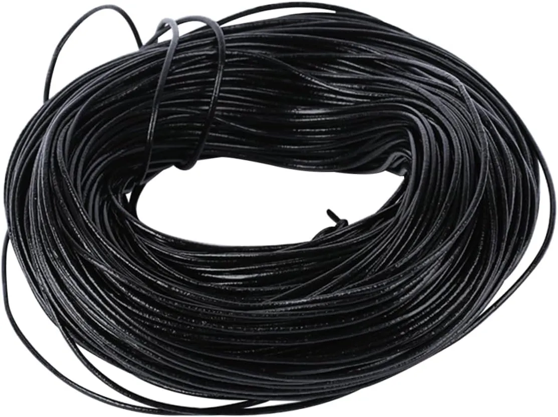 DIY Jewelry Making 10 .5mm Smooth Cowhide Leather Cords for Bracelets Necklaces