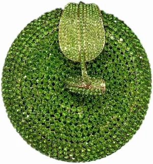 DJBM Sparkly Apple Rhinestone Evening Clutch Women Luxury Fruit Crystal Handbags Diamond Purses for Party Wedding Prom