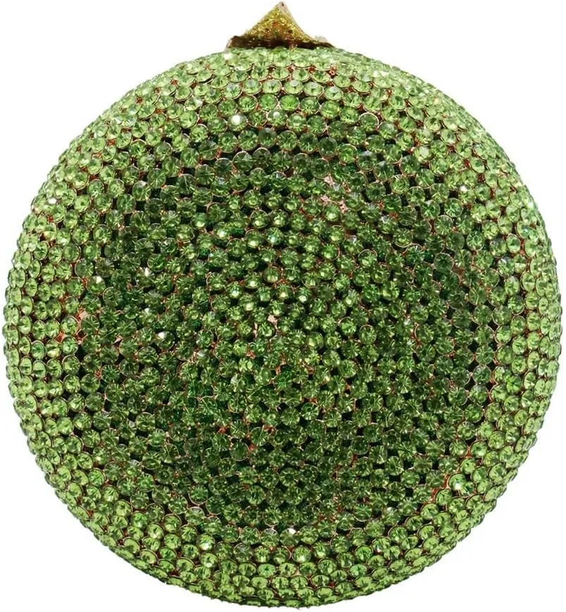 DJBM Sparkly Apple Rhinestone Evening Clutch Women Luxury Fruit Crystal Handbags Diamond Purses for Party Wedding Prom
