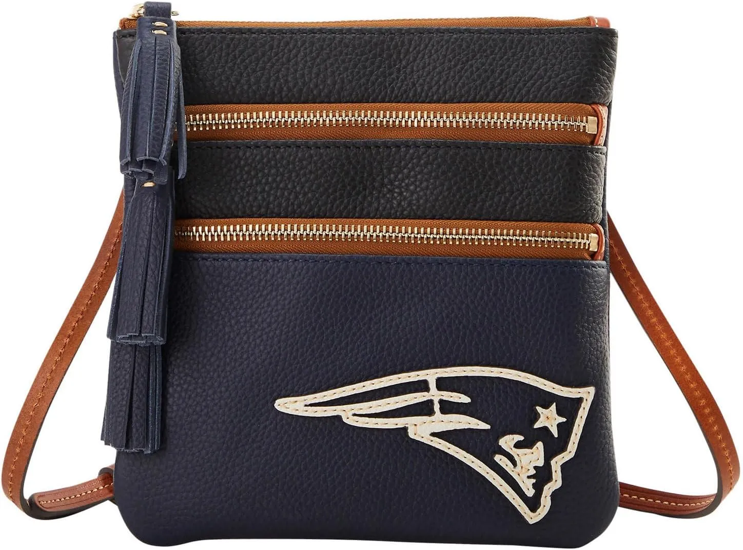 Dooney & Bourke Handbag, Nfl Patriots Triple Zip Crossbody